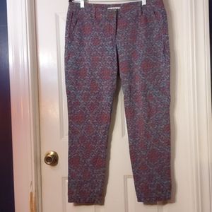 Floral patterned jeans, barely worn